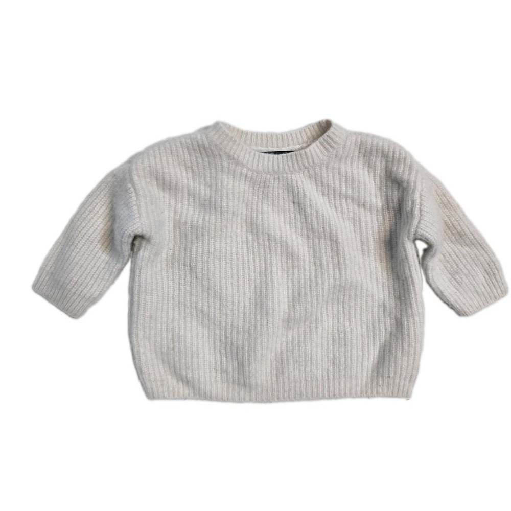 Quince Baby Cashmere Sweater  Cream 12-18 Months  Knit